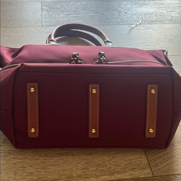 Dooney & Bourke Burgundy Nylon Tote Bag - Picture 6 of 7